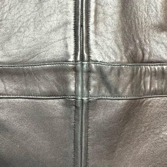 Wilsons Leather Pelle Studio Womens Black Leather Jacket Size M *Read - Picture 4 of 11